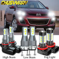 For Mazda -7 2007-2009 2010 2011  High / Low Headlight + Fog Light Bulb Kit