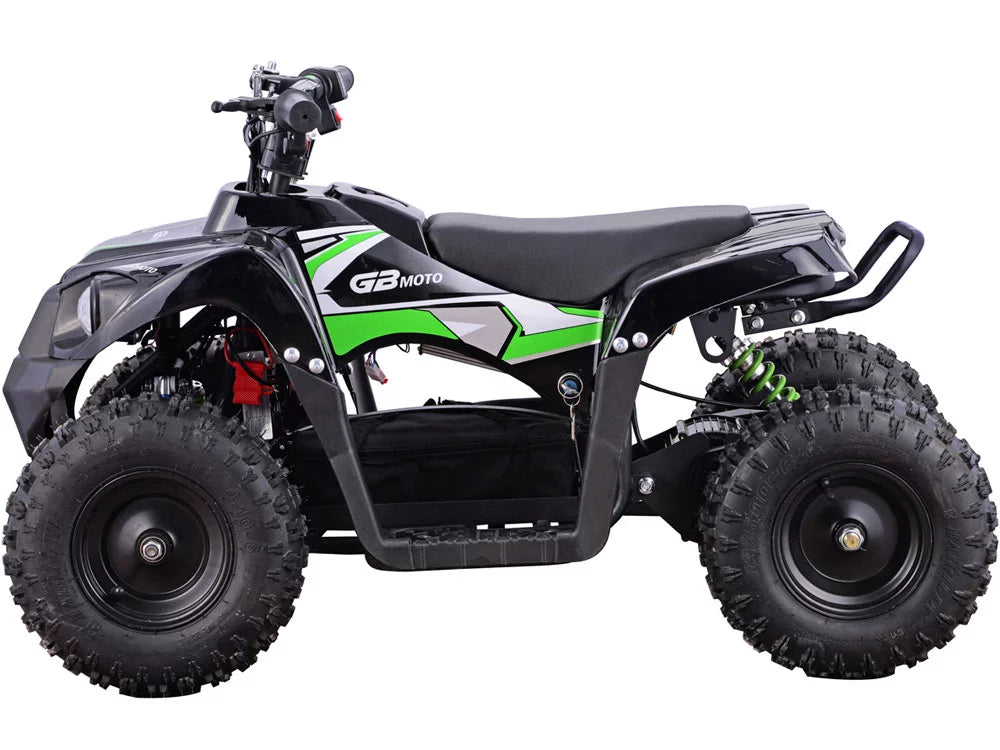 MotoTec Monster 36V 500W Kids Battery Powered  Four Wheeler Green