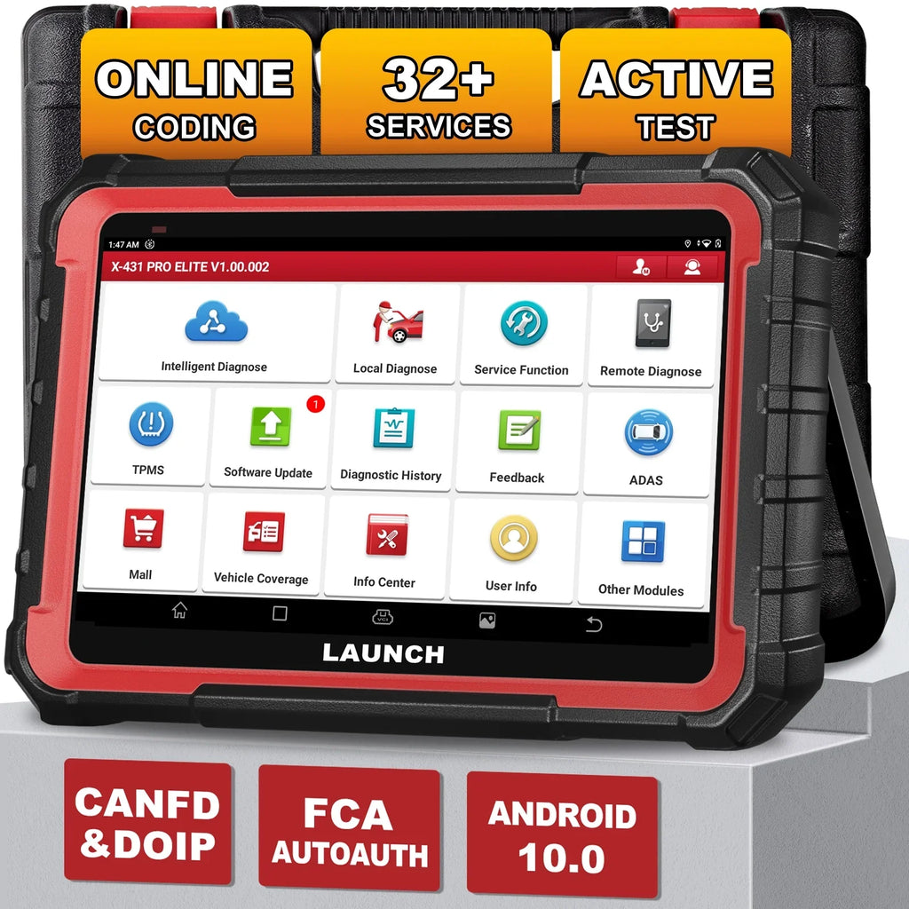 X431   Automotive Diagnostic Scan Tool, All Systems Bi-Directional Auto Car Scanner with 32+ Services,  Coding,  ,  Autoauth, 2 Years Free Update