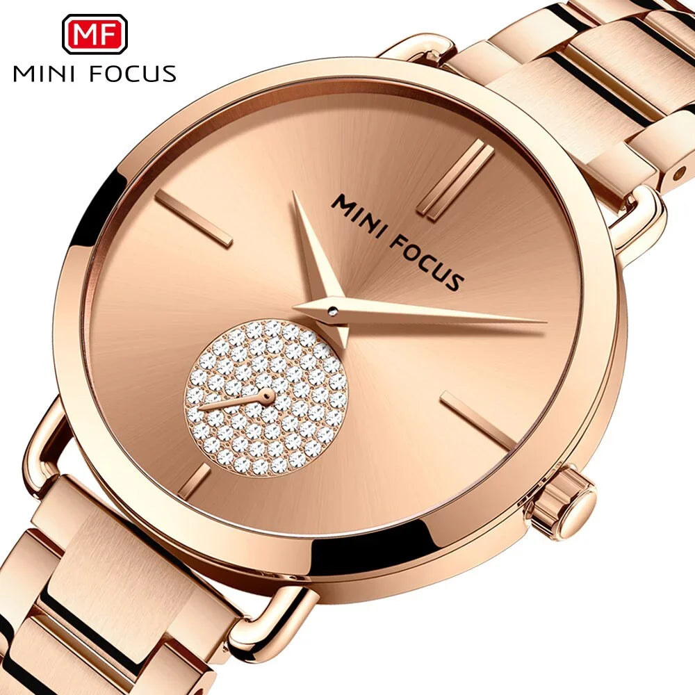 Fashion Women's Watches Top Brand Luxury Feloj Mujer Montre Femme Ladies Wristwatch For Girls Relojes Stainless Steel