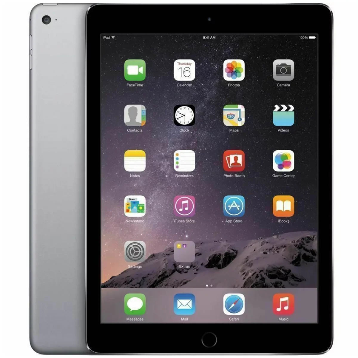 Restored Apple iPad Air 2 128GB, WiFi, 9.7in Space Gray (MXTX2LL/A) (Refurbished)