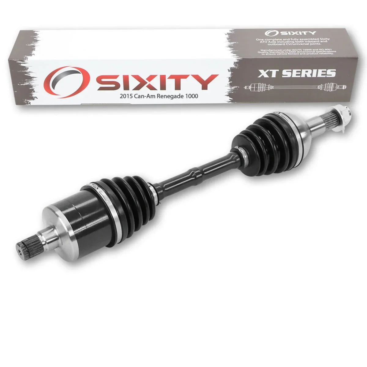 Sixity  Rear Left Axle compatible with Can-Am Renegade 1000 2015 - -  4X4
