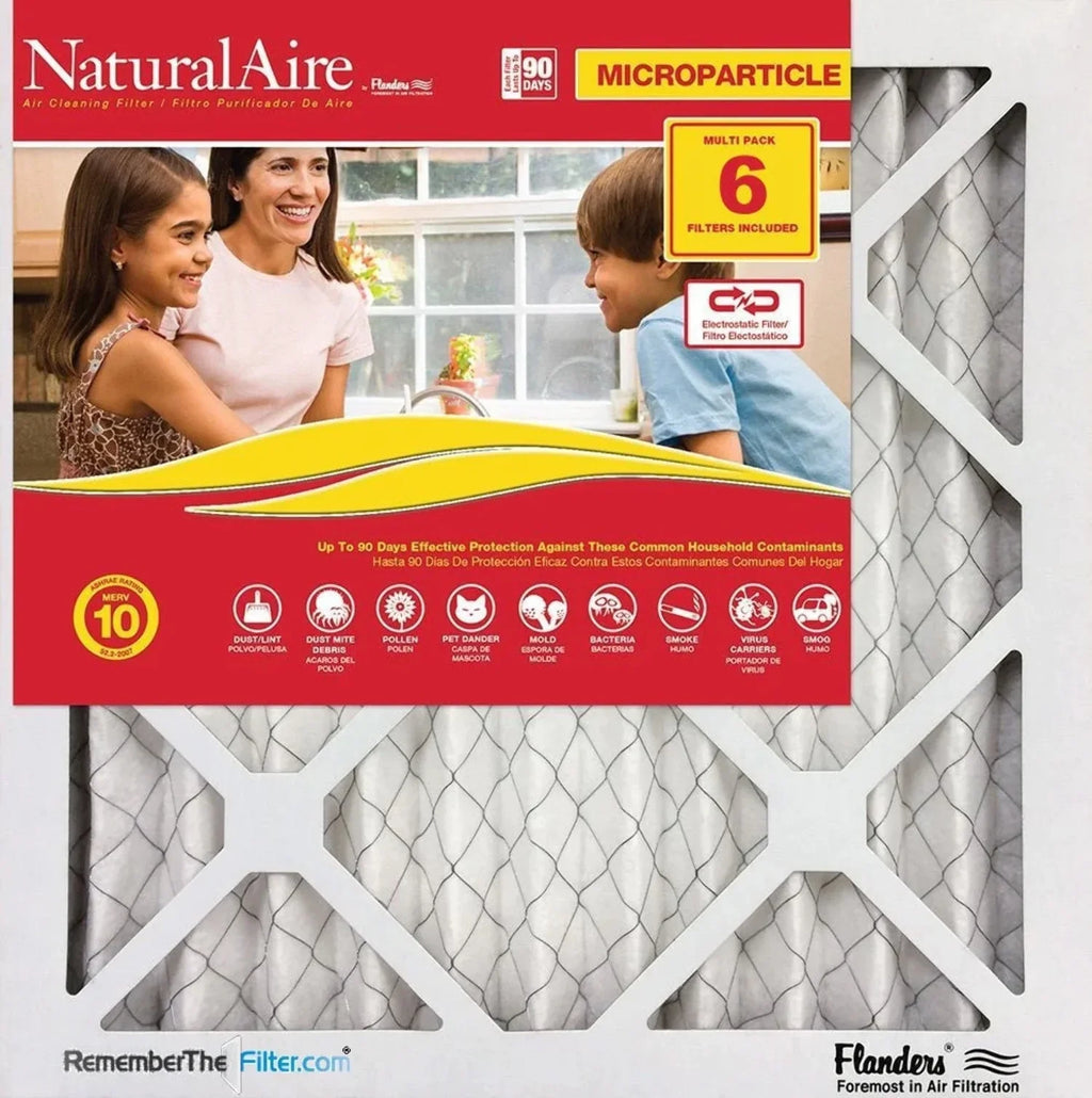 16x25x1 NaturalAire Microparticle  10 Filters 85256.011625 (6 pack)