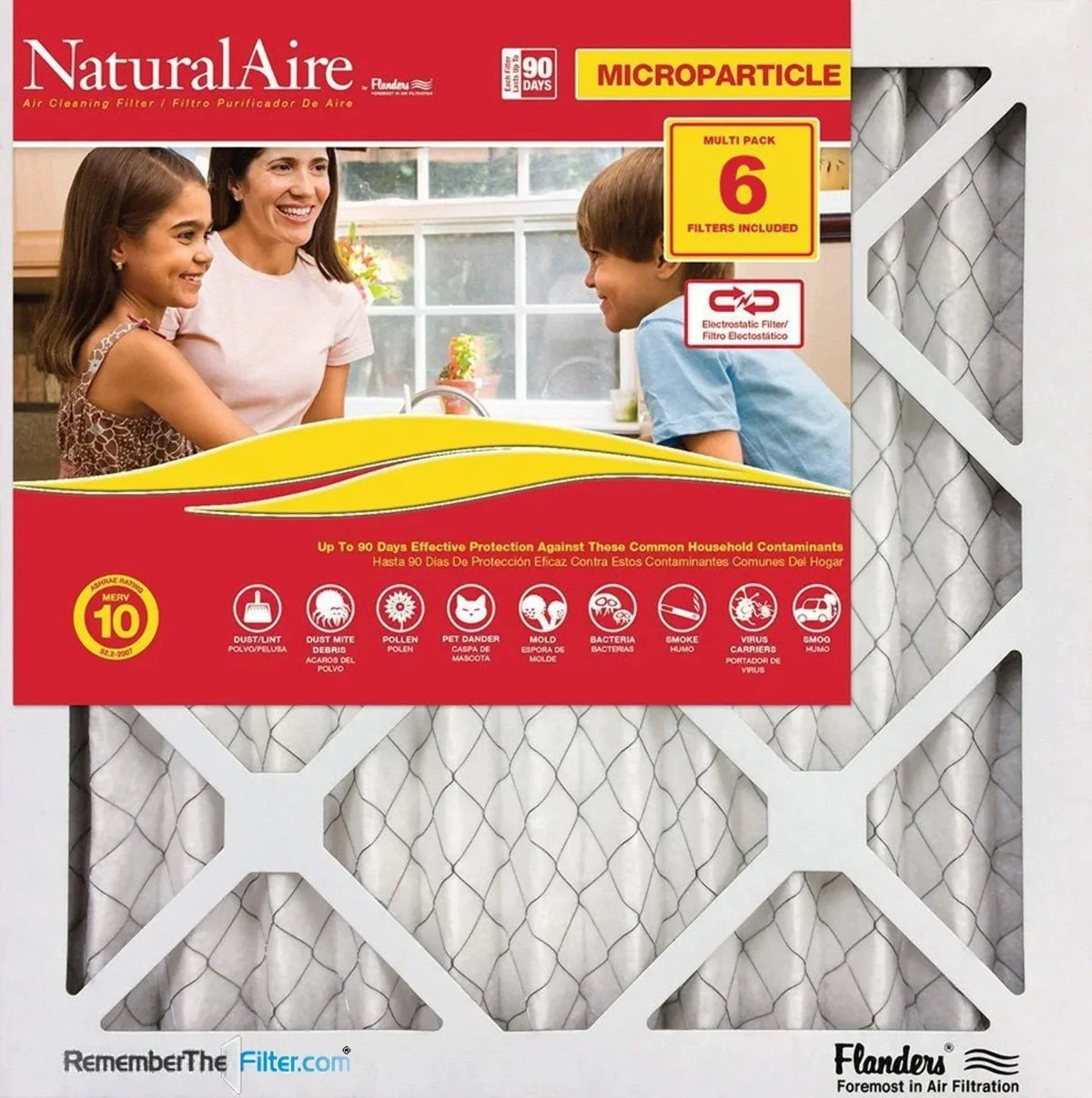16x25x1 NaturalAire Microparticle  10 Filters 85256.011625 (6 pack)