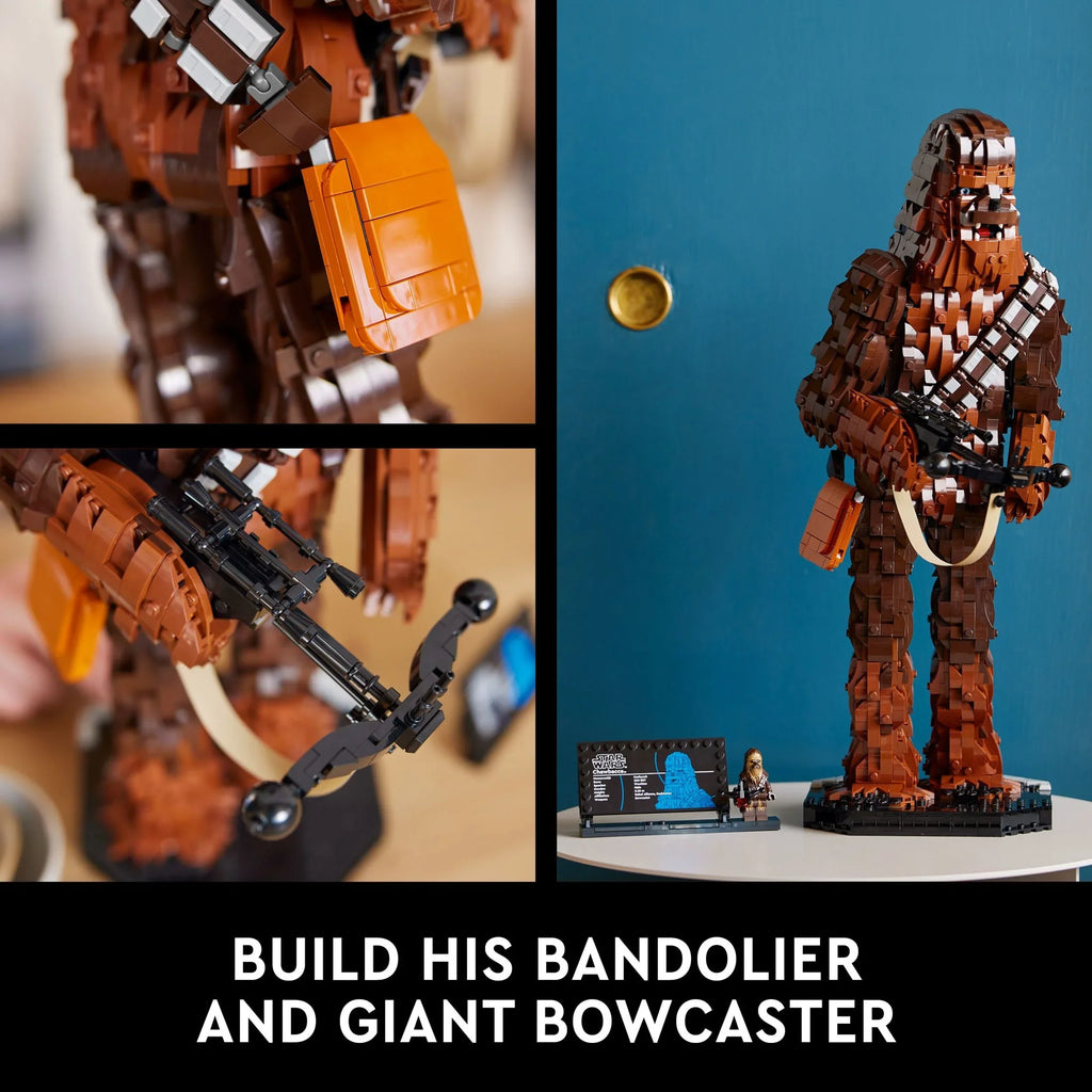 Star Wars Chewbacca, Buildable May the 4th Collectibles for Adults, Build and Display Chewbacca Collectible, Fun Star Wars Fan Gift for Teens, or any Star Wars Original Trilogy Fan, 75371