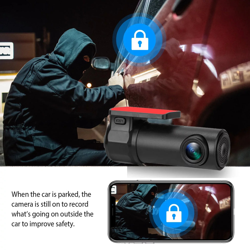iNova 1080P Dash Cam Car Camera Recorder 170° Looping Recording G-sensor App Wifi Car