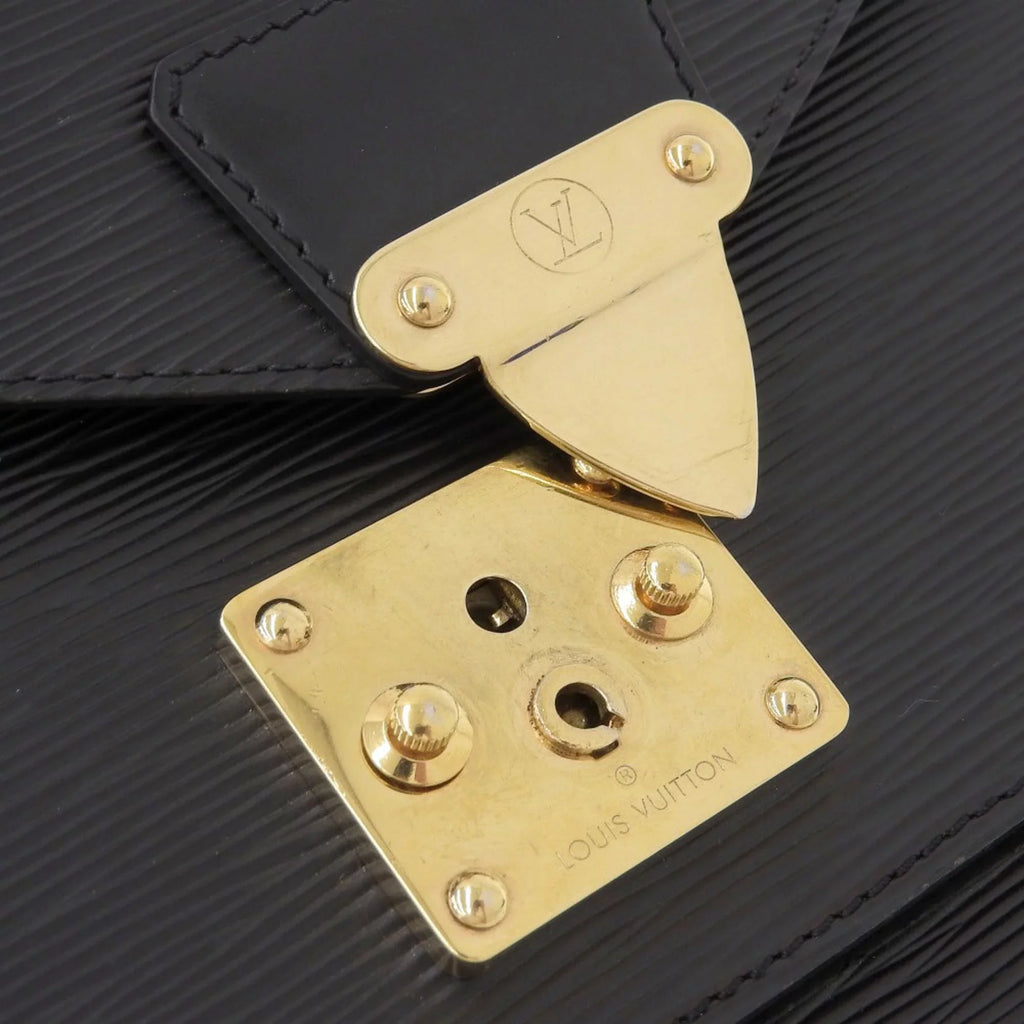 Authenticated Used Louis Vuitton   Epi Monceau 2WAY Bag Noir M52122
