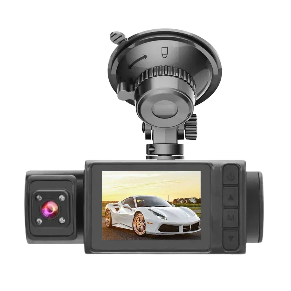 Nebublu 3 Cameras Dash Cam, Car Video Recording Camcorder, Auto Safety Driving Recorder