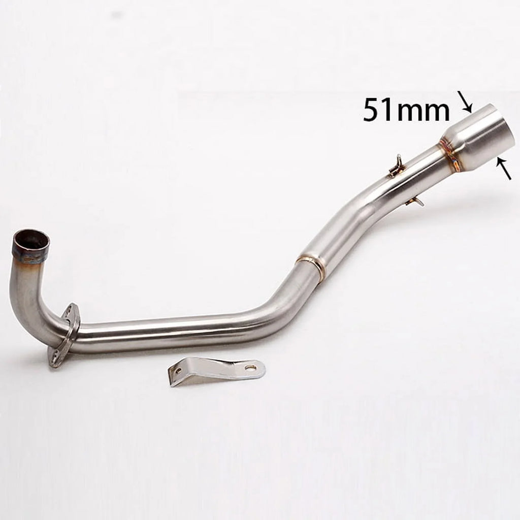 Motorcycle Exhaust Muffler Middle and Front Link Pipe Full System For Honda  125 / Grom 2013 2014 2015 MSX125 Slip-on