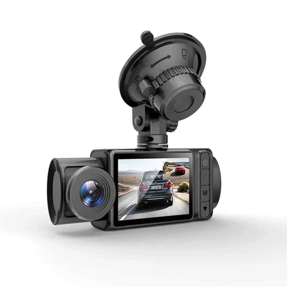 Nebublu 3 Cameras Dash Cam, Car Video Recording Camcorder, Auto Safety Driving Recorder