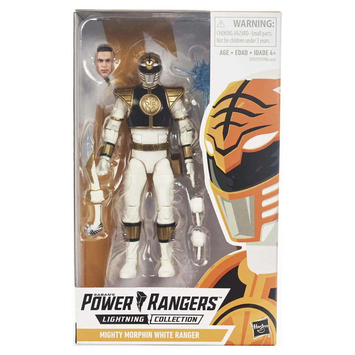 Power Rangers Lightning Collection 6-inch Mighty Morphin White Ranger Figure