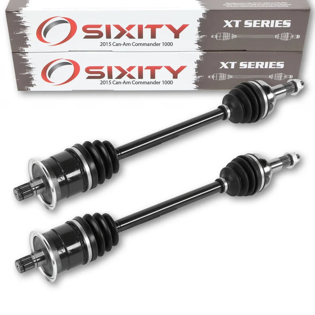 2 pc Sixity  Rear Left Right Axle compatible with Can-Am Commander 1000 2015 -    -P 4X4