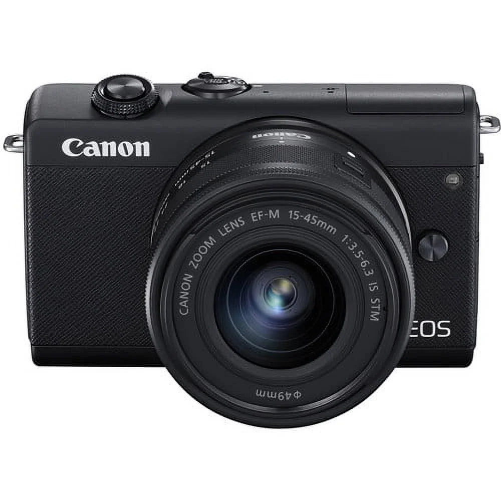Canon  M200 Mirrorless Digital Camera with 15-45mm Lens (3699C009) + More