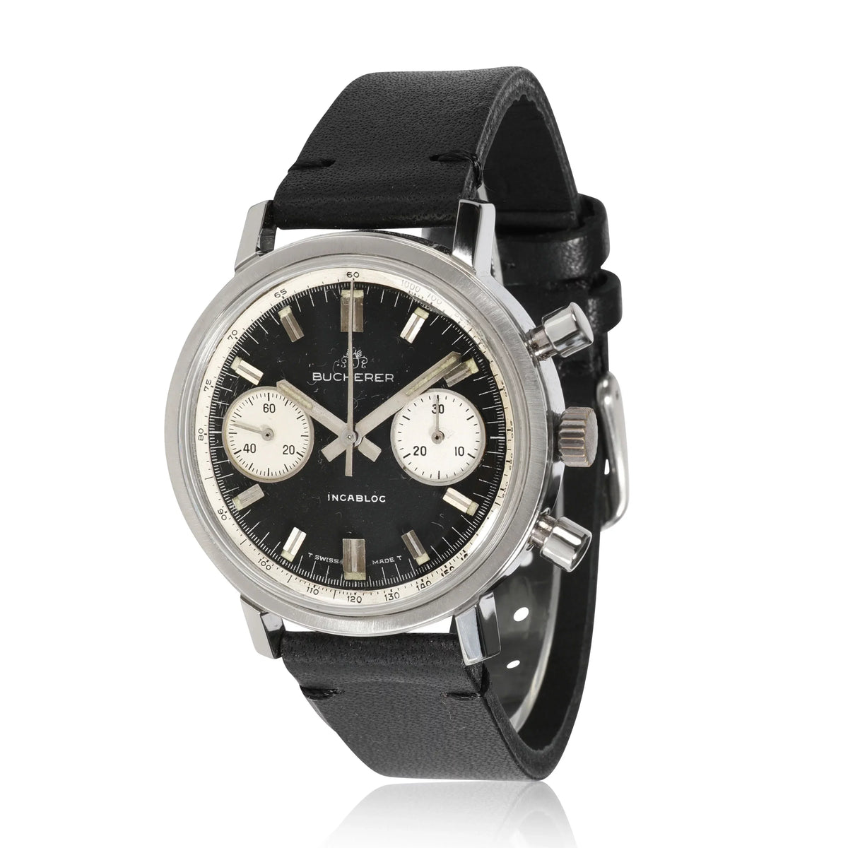 Bucherer Chrono Chrono Men's Vintage Watch in Stainless Steel Pre-Owned
