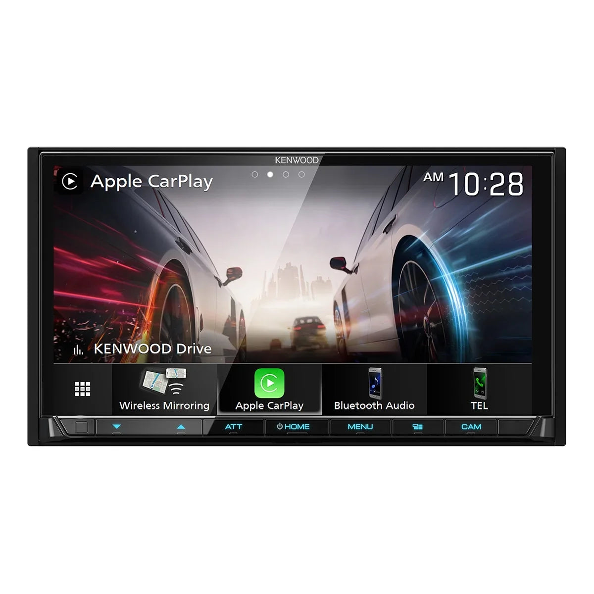 Kenwood DMX908S eXcelon 6.95" Digital Multimedia Bluetooth Touchscreen Receiver with Android Auto, Apple Car Play, &  Radio