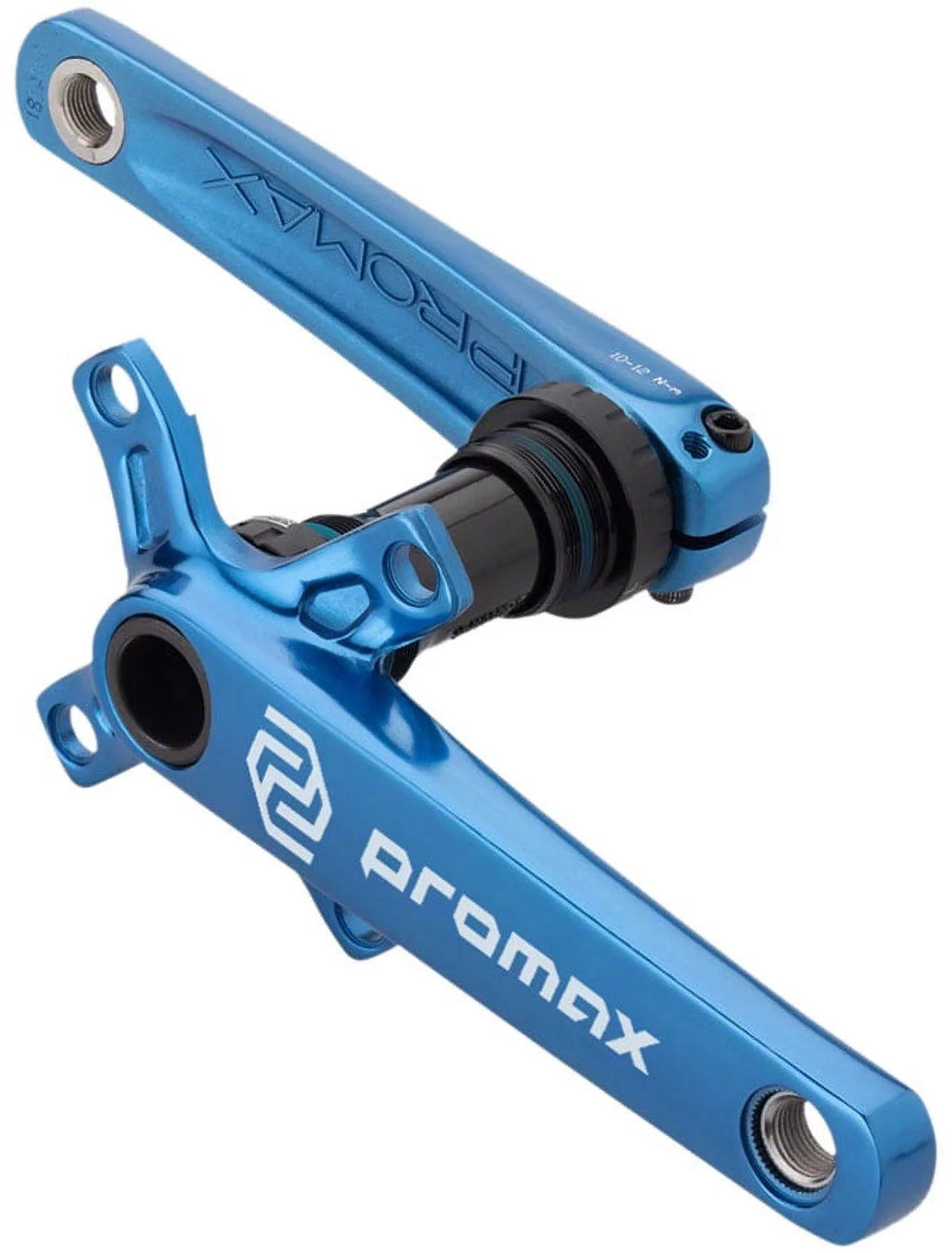 Promax -2 Crankset - 165mm, 24mm Spindle, 2-Piece, 68mm English  Included, Blue