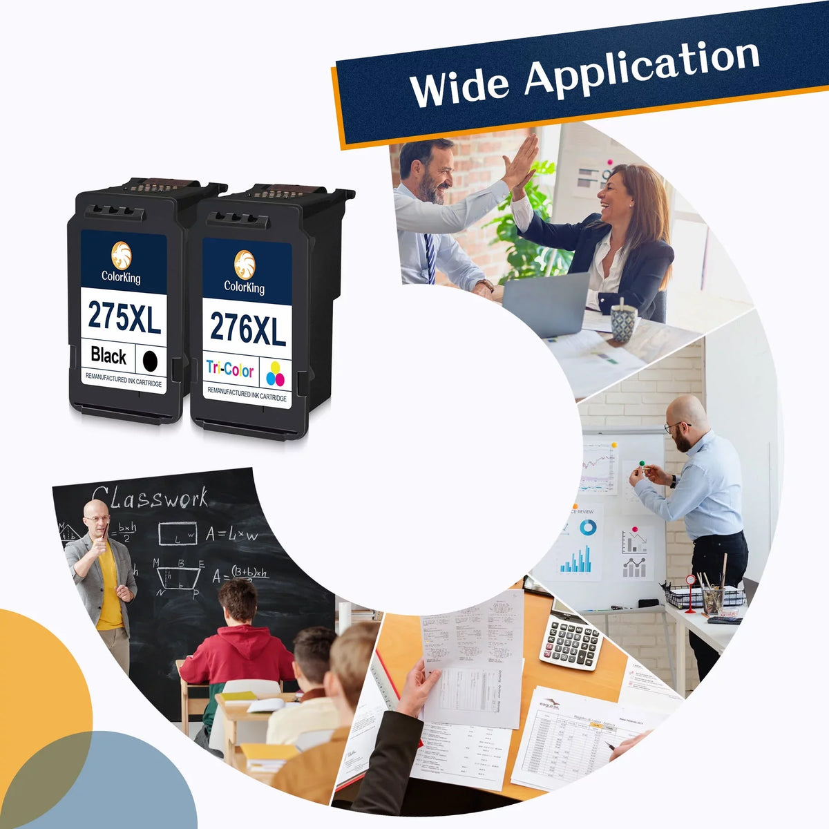 275XL Ink Cartridge 275 Black  PG275 for Canon -275XL Compatible with Canon  TS3520 TS3522 TS3500 TR4720 TR4700 Printers (2 Pack)