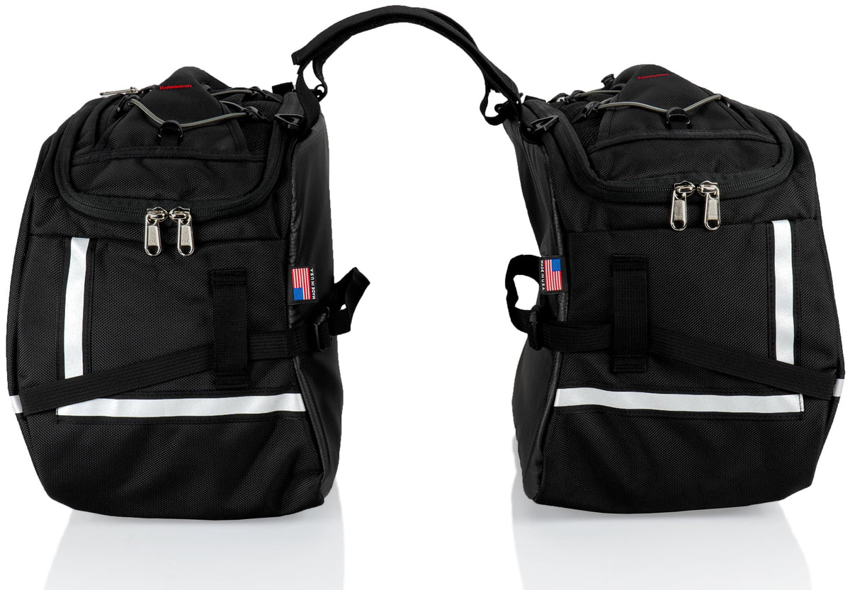 Chase Harper  3550 Aeropac  Saddle Bags - Water-Resistant, Industrial Grade Ballistic Nylon w/Thermoplastic Insert, Anti-Scratch Vinyl on Inward Facing Wall, 14" L x 9" W x 10.5" H (Per Side)