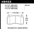 Hawk 03-06 Evo / 04-09 STi / 09-10 Genesis Coupe (Track Only) / 2010 Camaro  -60 Race Front Bra