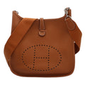 Pre-Owned Hermes Evelyn  Shoulder Bag Taurillon Clemence Brown Women's  (Good)