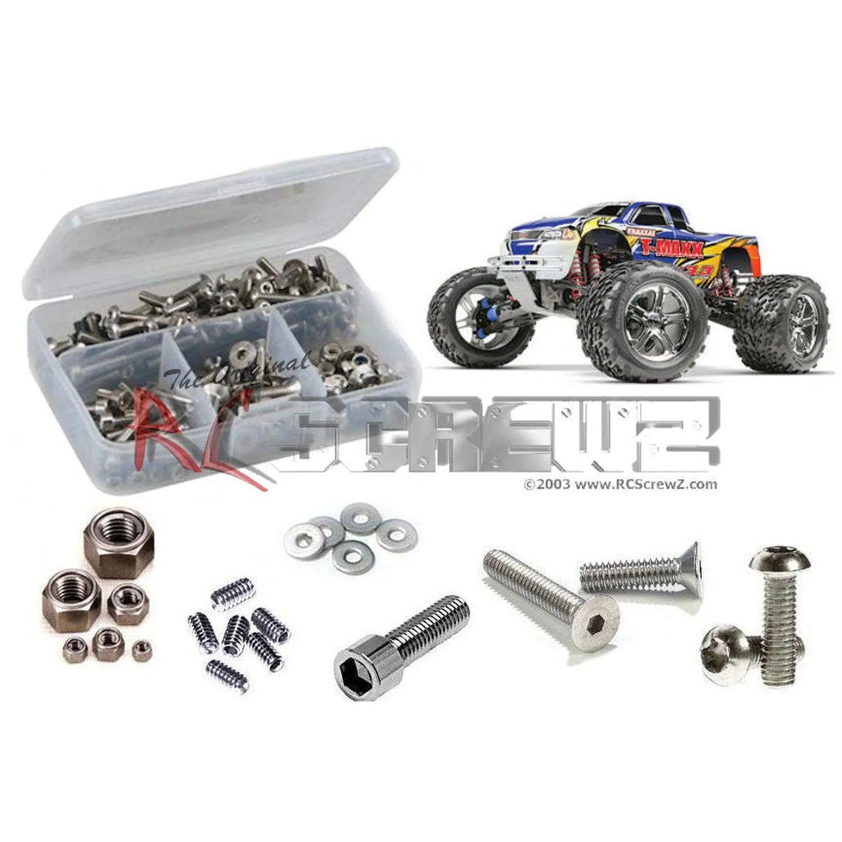 RCScrewZ Stainless Steel Screw Kit tra016 for Traxxas T-Maxx 3.3 #4907  Car - Complete Set