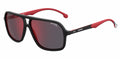Carrera 8035/ 003 Matte Black Men's Red Mirror Sunglasses 61-14-145 W/Case