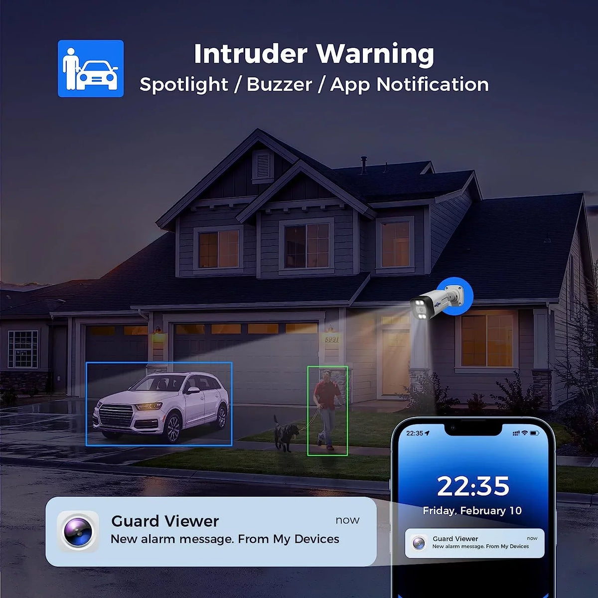 Hiseeu PoE Security Camera System,8PCS 5MP  Security Camera for Indoor Outdoor,4K PoE  16CH Expandable with 3TB Hard Drive,Person/Vehicle Detect,Audio Video Monitoring