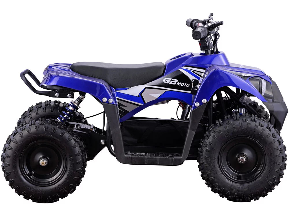 MotoTec Monster 36V 500W Kids Battery Powered  Four Wheeler Blue