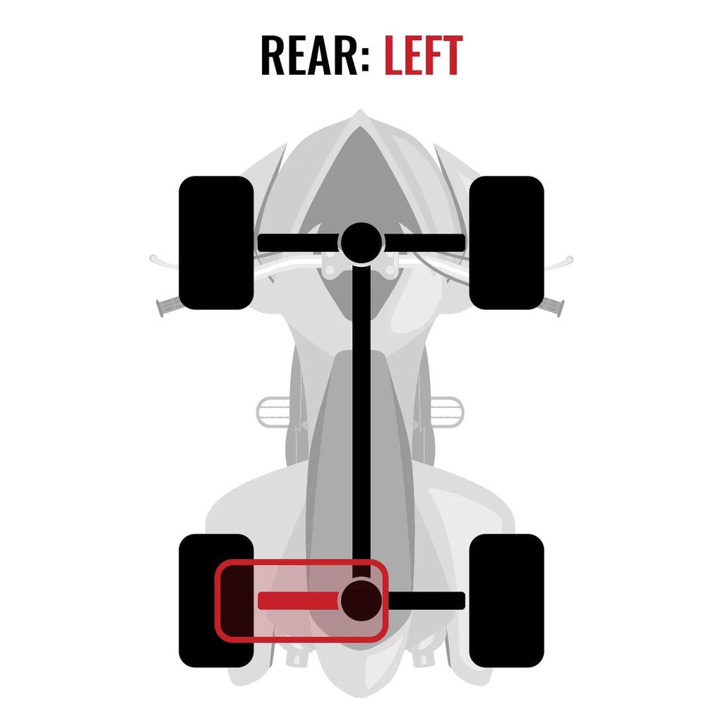 Sixity  Rear Left Axle compatible with Can-Am Renegade 1000 2015 - -  4X4
