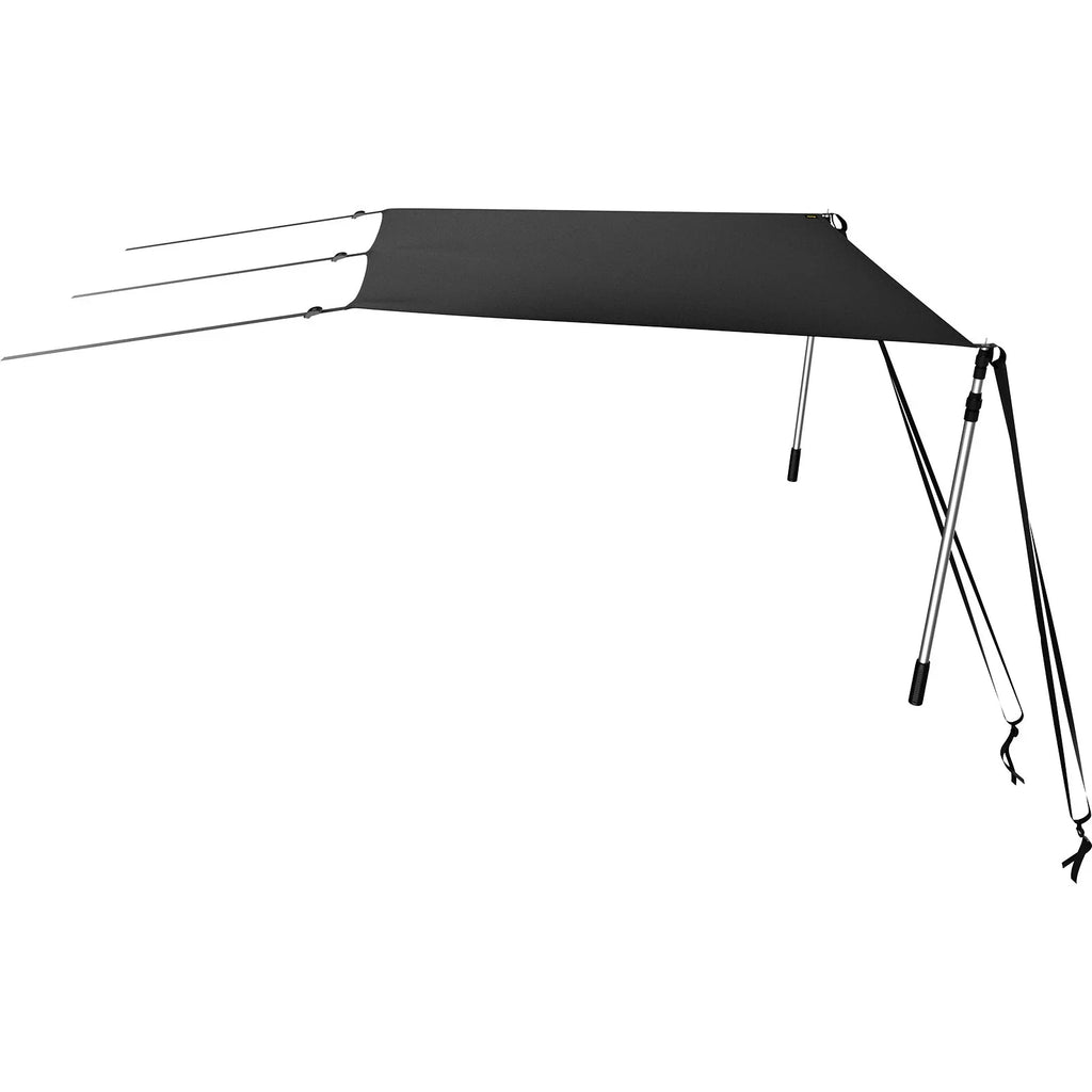 5'x5' -Proof T-Top Sun Shade Kit - 600D Polyester with Rustproof Telescopic Steel Poles, Waterproof, Easy Assembly for T-Tops & Bimini Tops