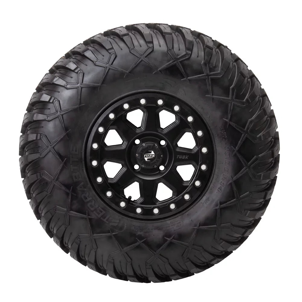4/110 Tusk Uinta Beadlock Wheel 14x7 5.0 + 2.0 Matte Black For Yamaha Viking   Ranch Edition 2022