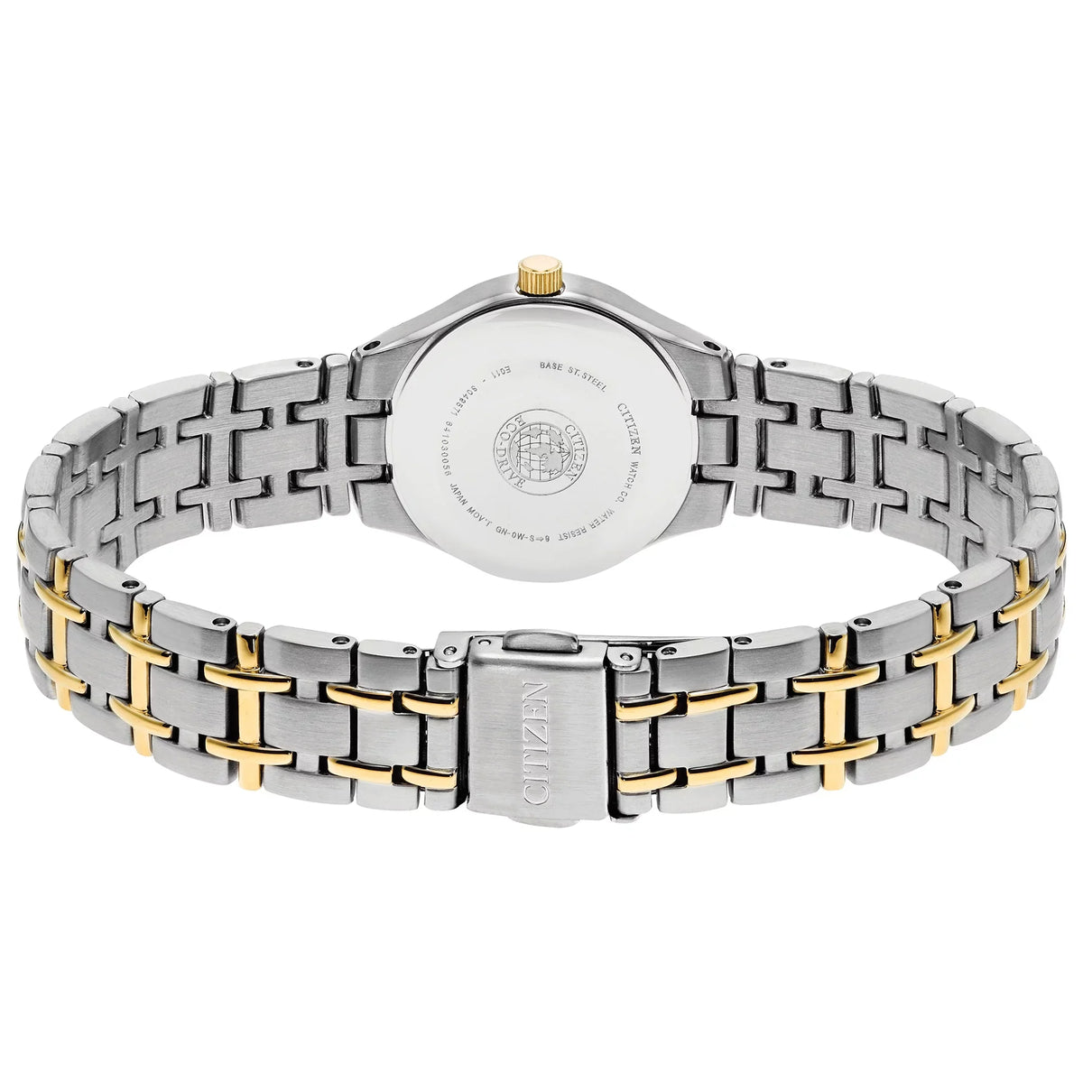 Women's EW1264-50A Gold Stainless-Steel Eco-Drive Sport Watch