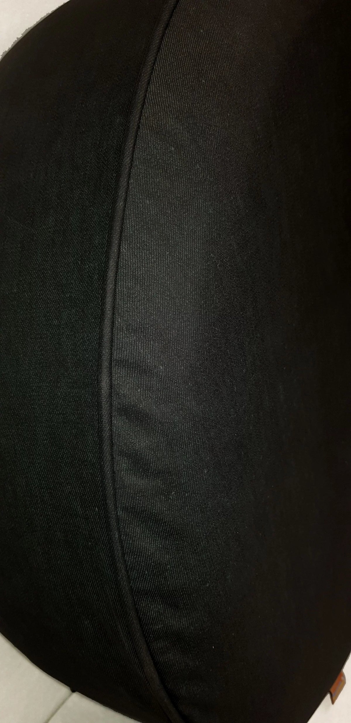 Brawny Jeep - 35-in w/Camera -  Made SpareCover® - Brawny Series - Black-on-Black - Heavy Vinyl Denim Texture - High Endurance Spare Tire Cover