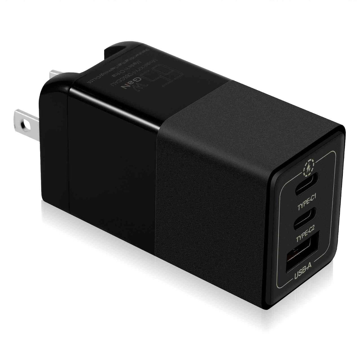 UrbanX 65W Fast Travel Charger with 3 Ports  & Dual -C High-Speed Charging Compatible with Doogee S86/S88 Plus/S96 Pro/S58 Pro/S59, iPhone, Samsung Galaxy, Google Pixel, MacBook, Steam Deck