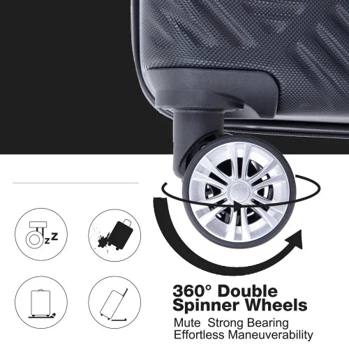 Zateety 2Piece Luggage Sets  Lightweight Suitcase , Spinner Wheels,