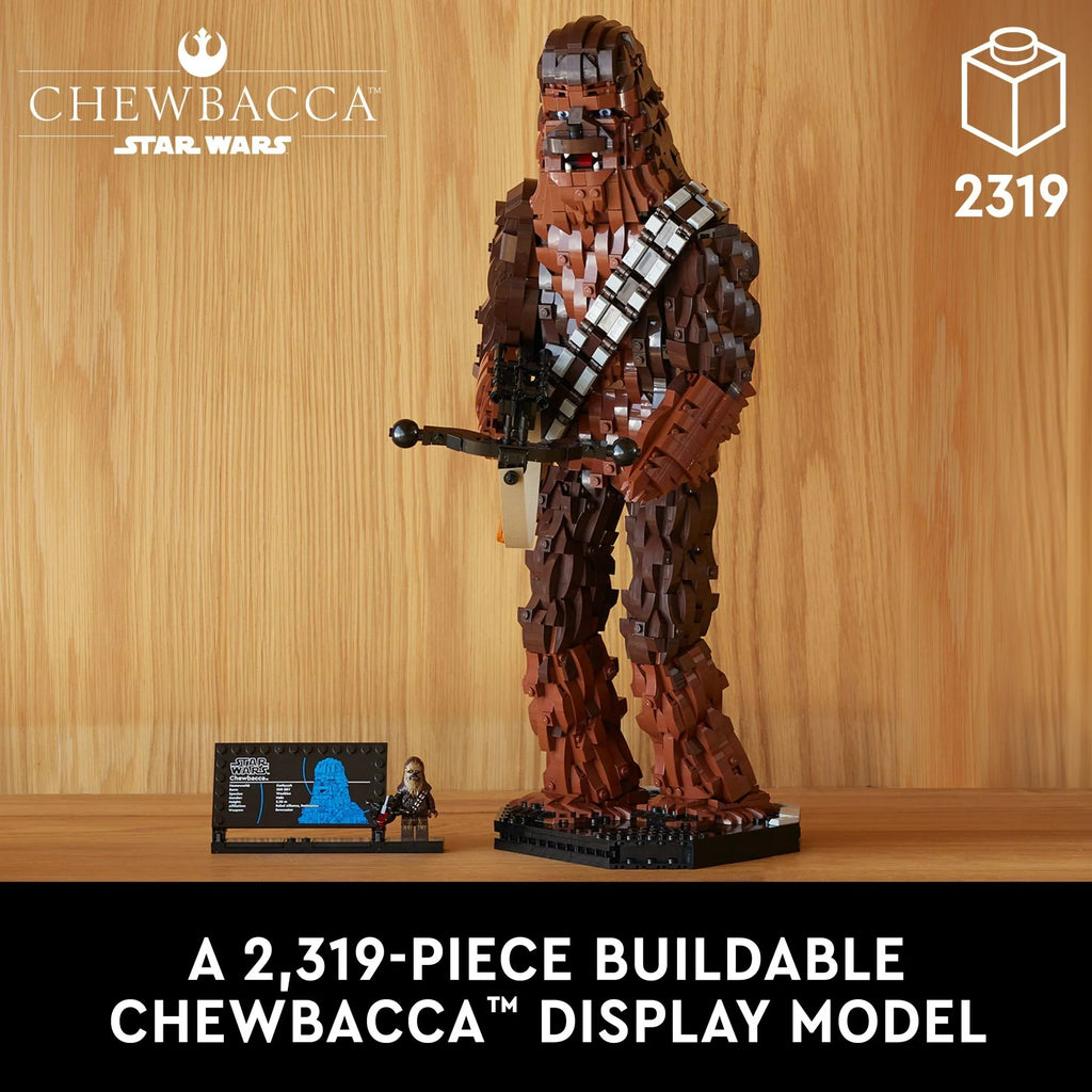 Star Wars Chewbacca, Buildable May the 4th Collectibles for Adults, Build and Display Chewbacca Collectible, Fun Star Wars Fan Gift for Teens, or any Star Wars Original Trilogy Fan, 75371