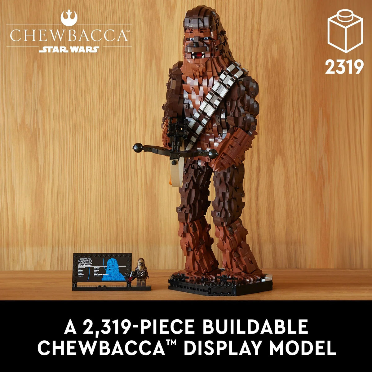Star Wars Chewbacca, Buildable May the 4th Collectibles for Adults, Build and Display Chewbacca Collectible, Fun Star Wars Fan Gift for Teens, or any Star Wars Original Trilogy Fan, 75371