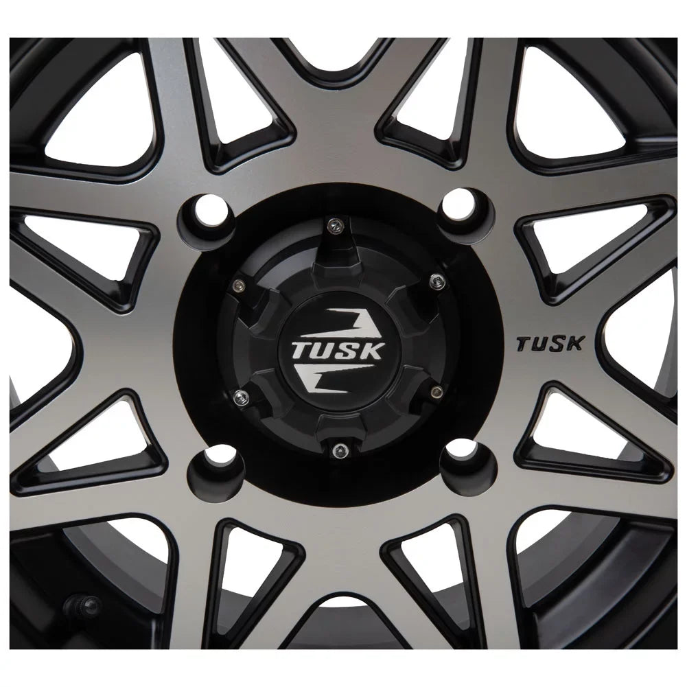 4/156 Tusk Tintic Wheel 14x7 5.0 + 2.0 Machined/Black For  Wolverine  2 1000 2021