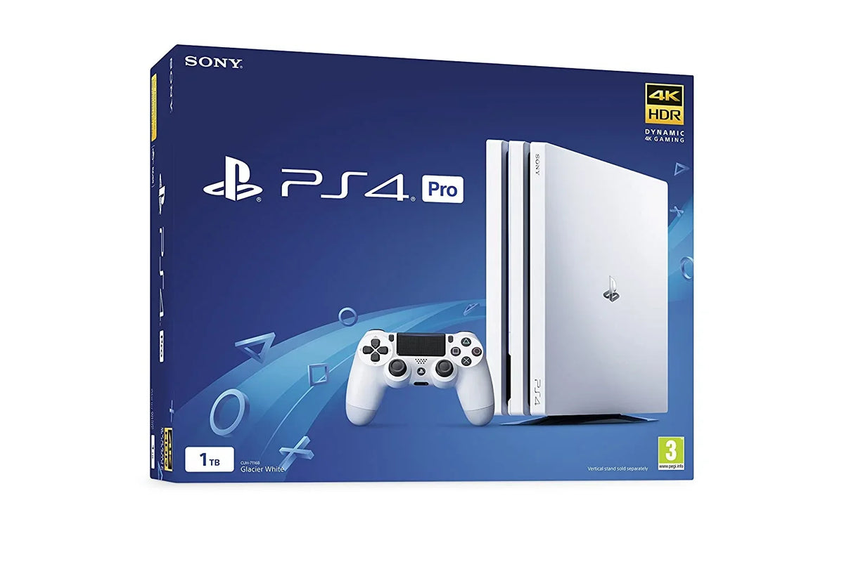 Sony PlayStation 4 Original 500GB Matte White Gaming Console + Gaming Earbuds With Microphone   Bundle Like New