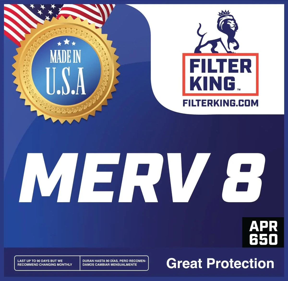 Filter King 9x49.5x1a Air Filter | 4- |  8  Pleated A/C Furnace Filters |    | Actual Size: 9 x 49.5 x .75"