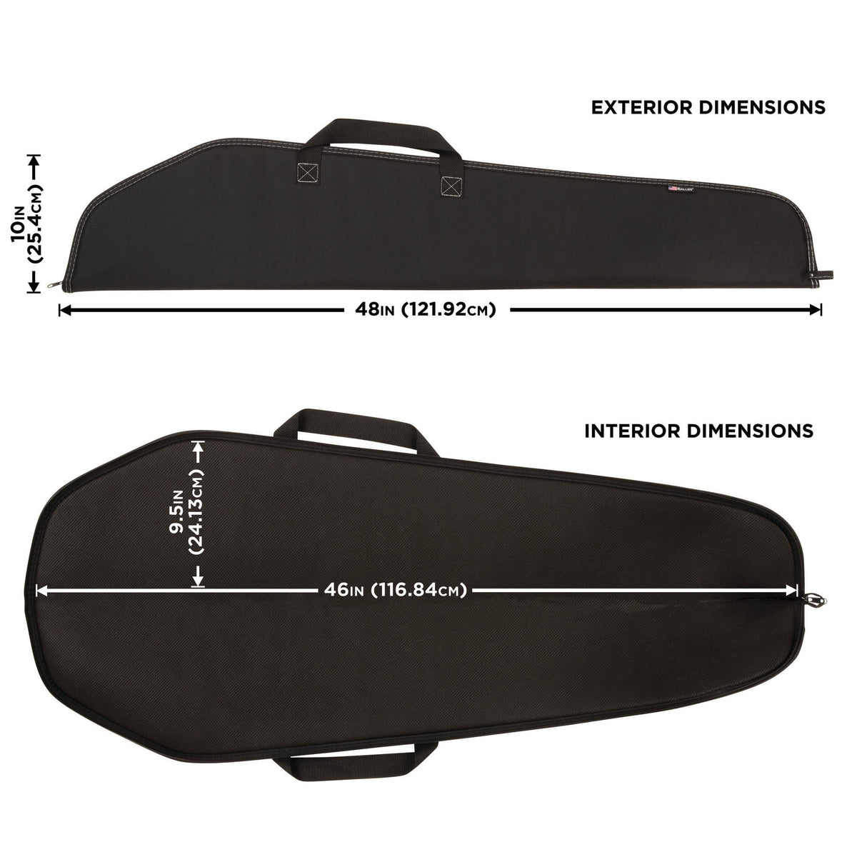 Allen Company Durango 46" Rifle Soft Case, Black, Polyester, 602-46