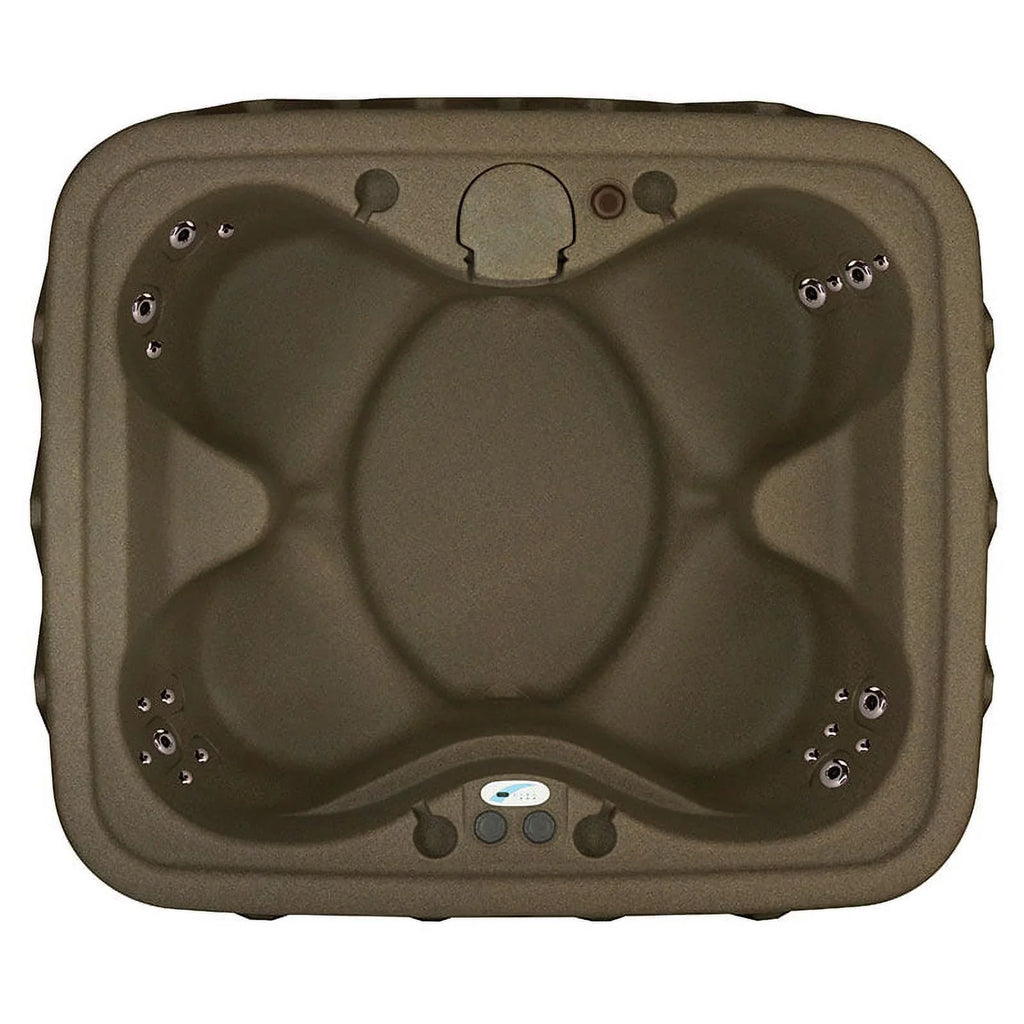 Aquarest Spas Powered By Jacuzzi® -400 Select 4- Person 20 - Jet- Plug and Play Hot Tub w/ waterfall - Brownstone