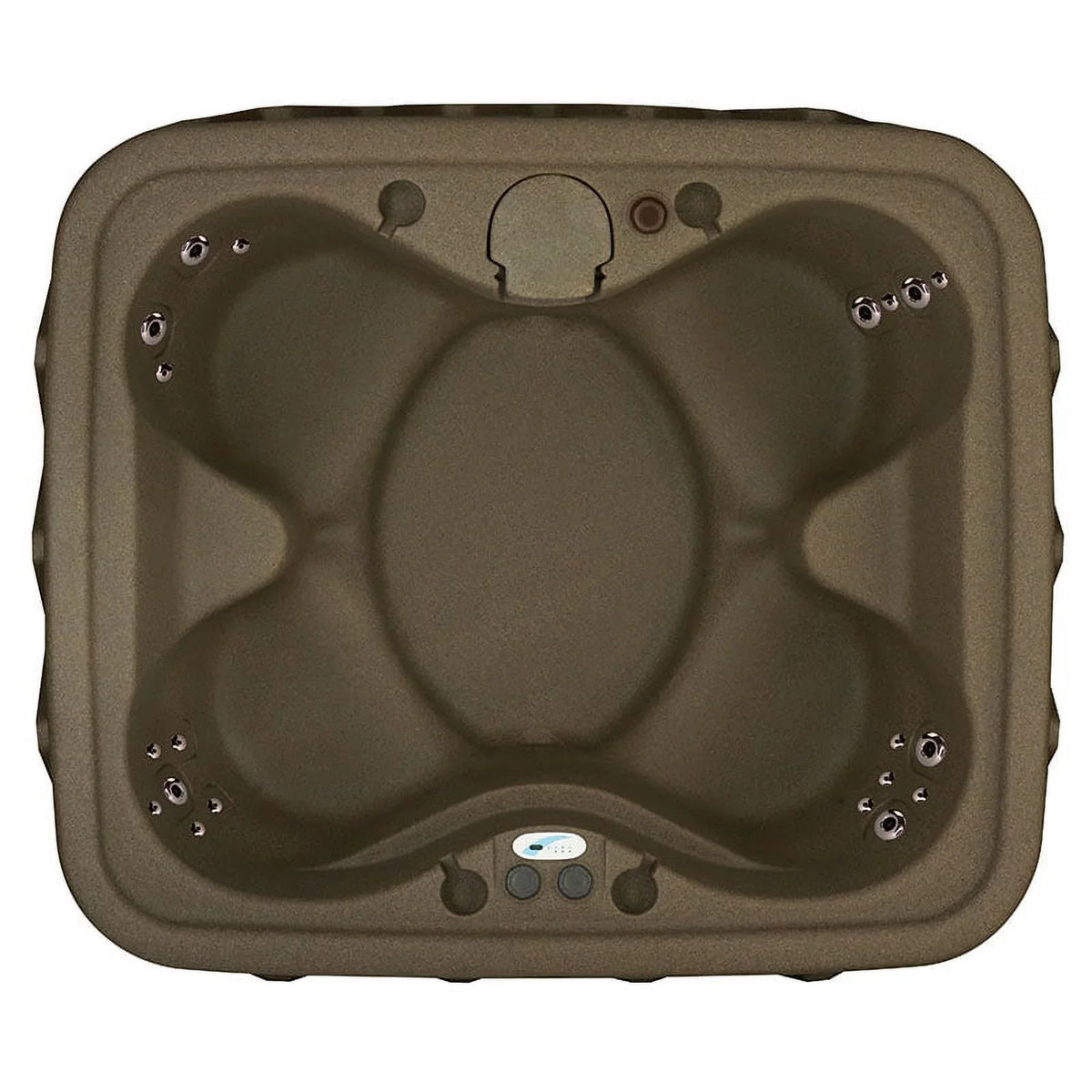 Aquarest Spas Powered By Jacuzzi® -400 Select 4- Person 20 - Jet- Plug and Play Hot Tub w/ waterfall - Brownstone
