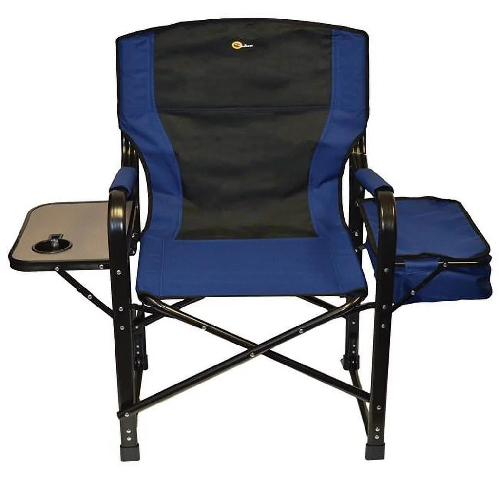 Faulkner -49581 El Captain Director Chair with Cooler Bag - Blue