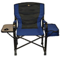 Faulkner -49581 El Captain Director Chair with Cooler Bag - Blue