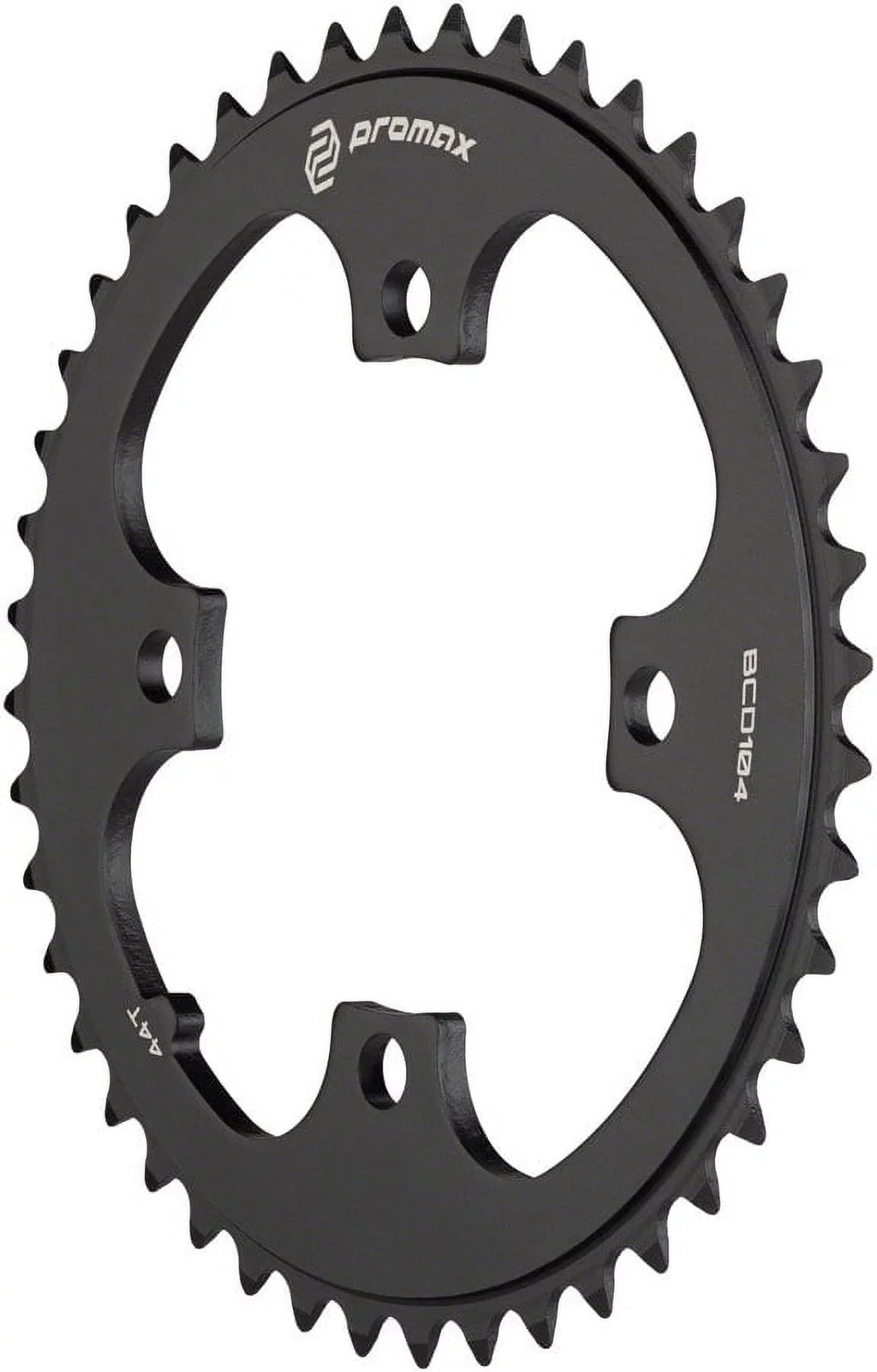 Promax 4-Bolt Chainring - 44t, 104 , Black