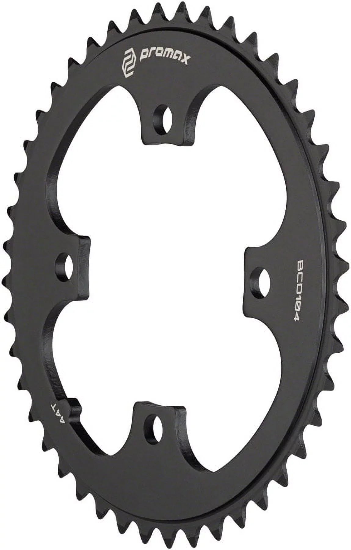 Promax 4-Bolt Chainring - 44t, 104 , Black