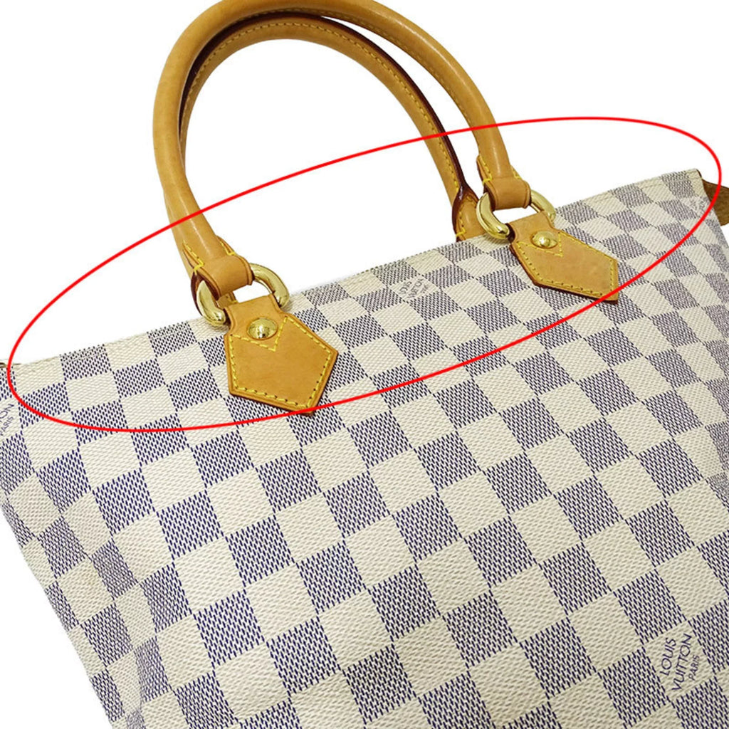 Authenticated Used Louis Vuitton   Bag Damier Azul Ladies Tote Handbag Saleya  N51186 White Gray