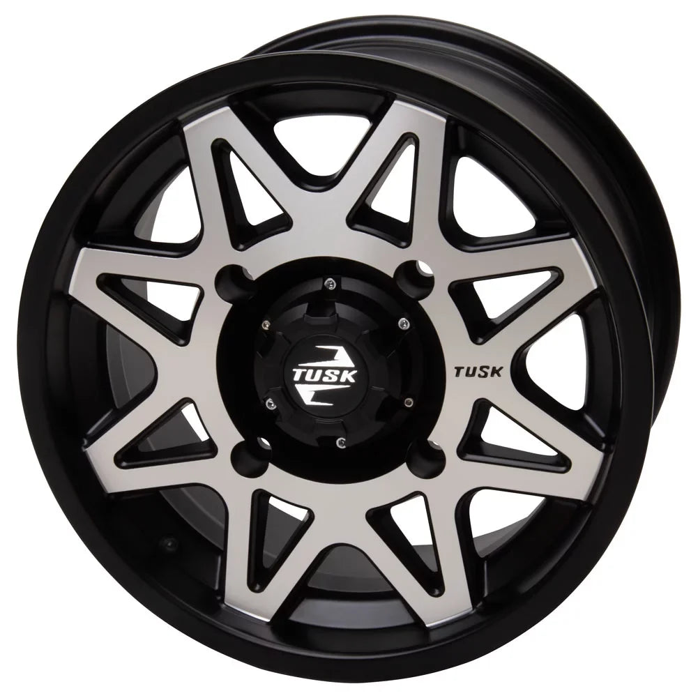 4/156 Tusk Tintic Wheel 14x7 5.0 + 2.0 Machined/Black For  Wolverine  2 1000 2021