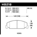 Street Front Brake Pads for 1988-1989 Civic , 1992-2000 Civic  & 1988-2000  1998-2000